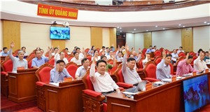 100% Ủy viên BTV Tỉnh ủy, Ủy viên BCH Đảng bộ tỉnh thống nhất ban hành Nghị quyết sáp nhập huyện Hoành Bồ vào TP Hạ Long