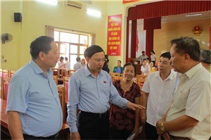 Đại biểu HĐND tỉnh Quảng Ninh và Đại biểu HĐND TP Hạ Long tiếp xúc cử tri phường Hoành Bồ, xã Lê Lợi
