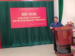 Tổ chức hội nghị ra mắt mô hình khu dân cư “An toàn về phòng cháy chữa cháy”và mô hình “Tổ tự quản ANTT bệnh viện Sản Nhi Quảng Ninh”