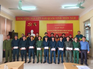 Phường Đại Yên tổ chức gặp mặt thanh niên lên đường làm nghĩa vụ quân sự, thực hiện nghĩa vụ công an nhân dân năm 2023.