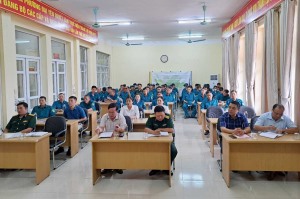 Khai mạc huấn luyện Cụm QDTV phường Đại Yên- Tuần Châu (TP Hạ Long)