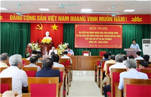 Đồng chí Vũ Văn Diện, Bí thư Thành ủy, đại biểu HĐND Tỉnh tiếp xúc cử tri 2 phường Bạch Đằng, Hồng Hải