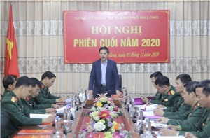 Đảng ủy quân sự Thành phố: Phiên họp cuối năm 2020