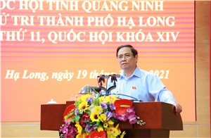 Đại biểu Quốc hội tỉnh Quảng Ninh khóa XIV tiếp xúc cử tri Thành phố Hạ Long